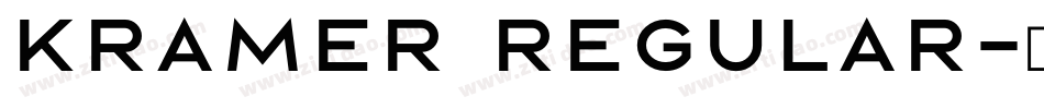 Kramer Regular字体转换
